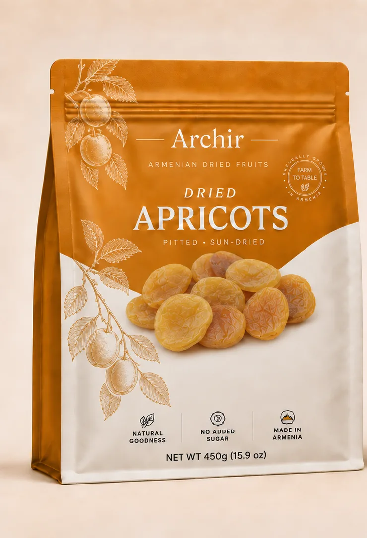 ARCHIR — Курага, розничная упаковка, лицевая сторона