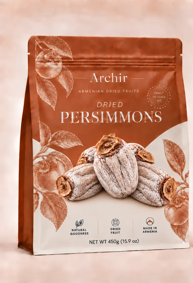 ARCHIR — Сушёная хурма, розничная упаковка, лицевая сторона