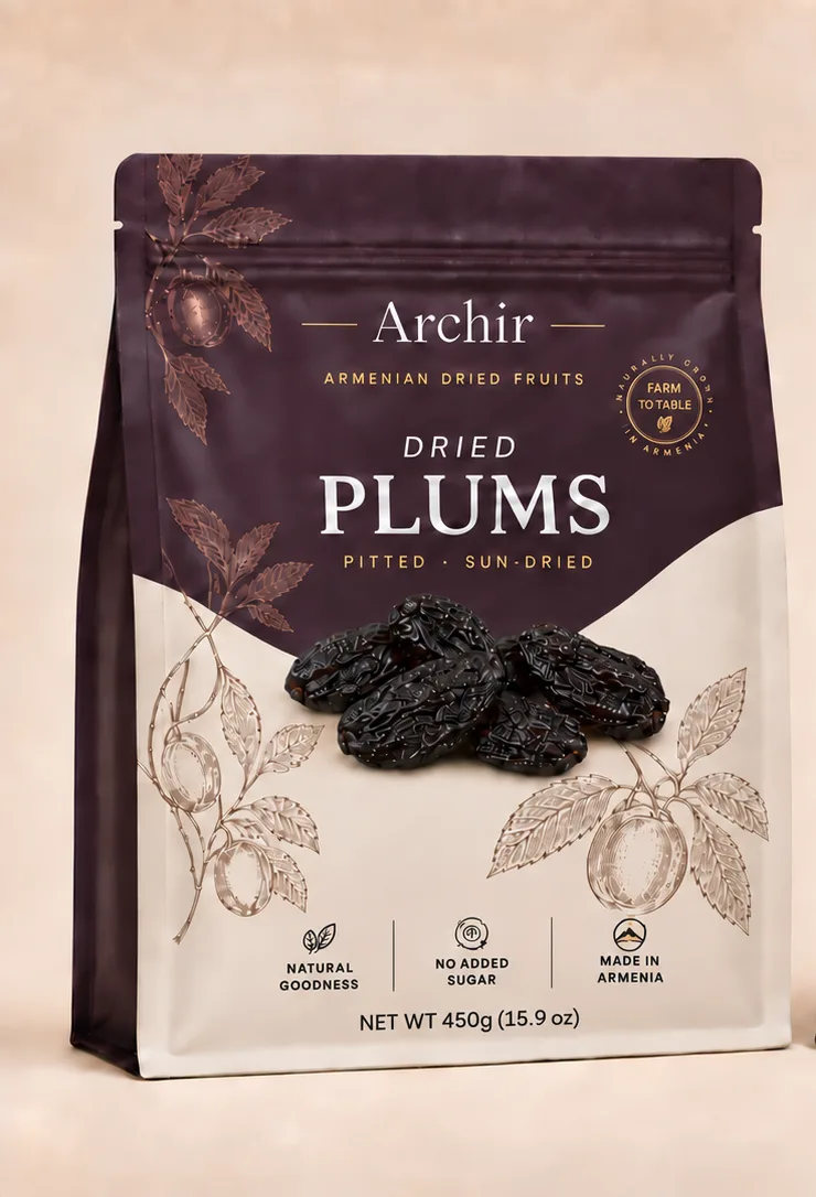 ARCHIR — Чернослив, целый, розничная упаковка, лицевая сторона