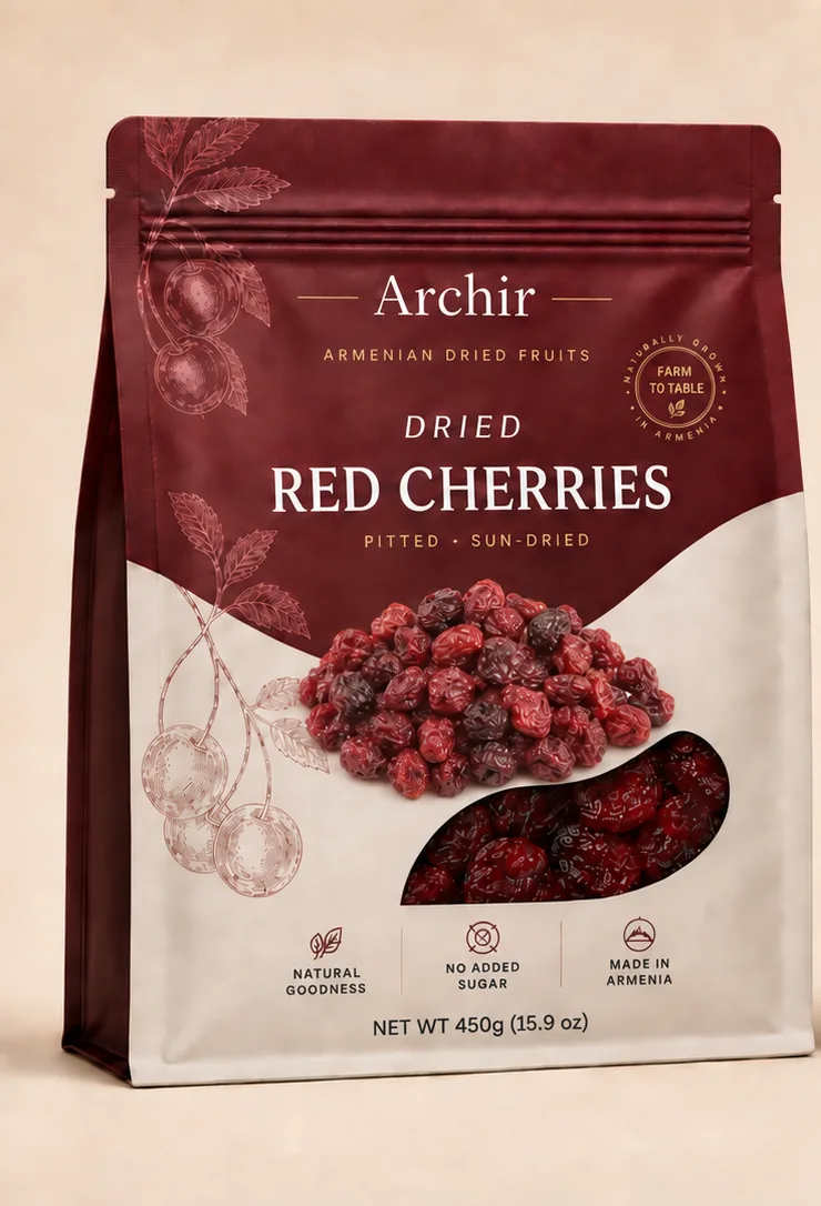 ARCHIR — Вяленая красная черешня, розничная упаковка, лицевая сторона