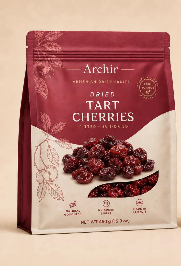ARCHIR — Вяленая вишня Шпанка, розничная упаковка, лицевая сторона